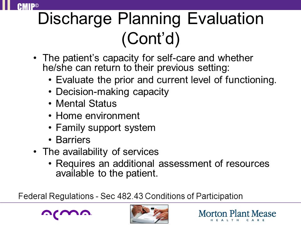 Hospital Discharge Planning: A Guide for Families and Caregivers